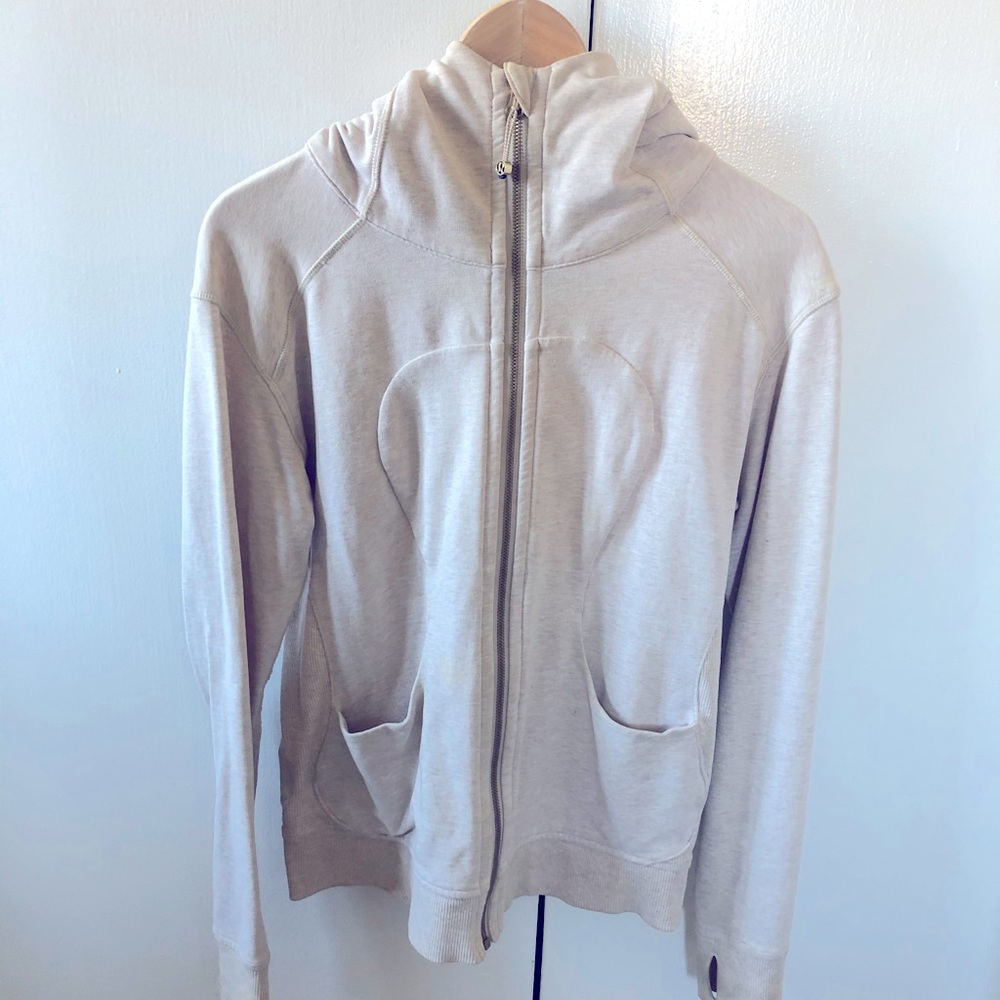 Lululemon Cream Zip Hoodie